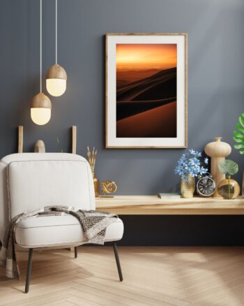 Brown and Gray Minimalist Photo Frame fine art print photography wall namibia